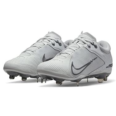 Imagem de Nike Chuteiras femininas Hyperdiamond 4 Elite Softball, Platina pura/cinza escuro, 8