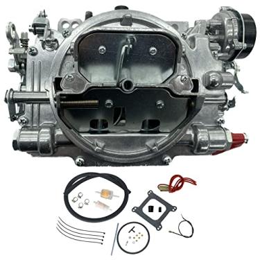 Imagem de Carburador de reposição 1806 com 4 cilindros para carburador Thunder AVS 650 CFM com acabamento acetinado e furo quadrado (engafador elétrico)