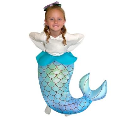 Imagem de Xasive Inflatable Costume for Kids, Mermaid Costume for Girls Blow Up Costume Funny Halloween Blow Up Costumes Kids Costume