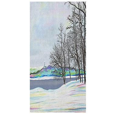 Imagem de Película de privacidade para janela natural, janela decorativa 3D, decalques de vitrais, adesivo de janela aderente estática não adesivo, L90 x C 190 cm, multicolorido