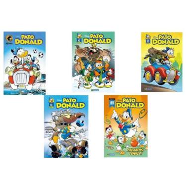 Imagem de Revista em Quadrinhos Pato Donald Kit com 5 Revistas Culturama Disney 