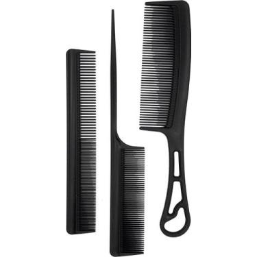Imagem de Kit Pessoal  3 Pentes Valência Preto - Fábrica de Utilidades