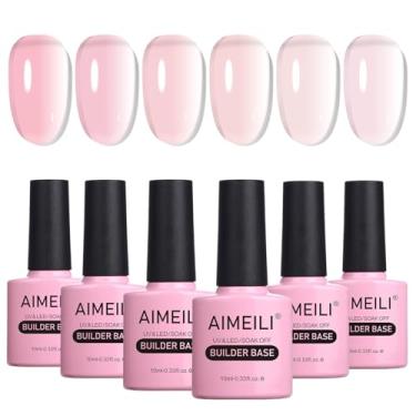 Imagem de AIMEILI Hema Free Gel base construtor Esmaltes em Gel Kit, Esmlates de Unhas Nail Gel Soak Off U V Gel Conjunto De Esmaltes 6pcs X 10ml - Kit Set 37