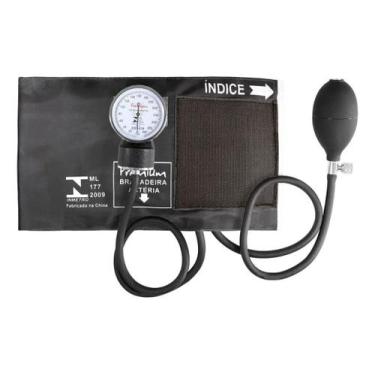 Imagem de Esfigmomanômetro Aparelho De Pressão Adulto 18 A 35 cm Premium, Grafit