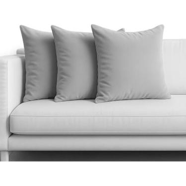 Imagem de Almofadas Cheia Veludo Sofa 45x45 Tons Colorido - Art in Decor, Bege/C