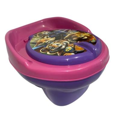 Imagem de Click Baby's Troninho Infantil com Assento Redutor, Base com Apoio para Pés, Heróis da Floresta, para Bebês 18-36 Meses (Lilás)