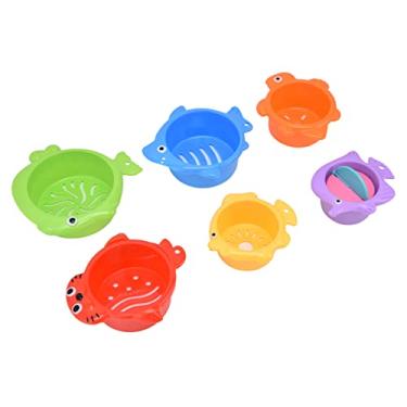Imagem de Brinquedos de Empilhar para Bebês, Copos de Empilhar para Bebês, Copos de Aninhamento, Copos Empilháveis ​​para Bebês e Crianças Pequenas