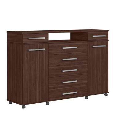 Imagem de Cômoda London 2 Portas E 7 Gavetas Café Touch - Demóbile Café Touch