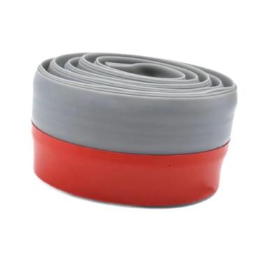 Imagem de IEUDNS Batente de porta, tira de vedação autoadesiva, vedação de porta à prova de som e proteção contra intempéries, Cinza