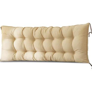 Imagem de Almofada Beh Impermeável Para Interior E Exterior, Almofada S, Almofada De Assento De Baloiço Beh Para Pátio De Espreguiçadeira Jardim Espreguiçadeira Beh, Sofá De Sofá, Beige, 120cm