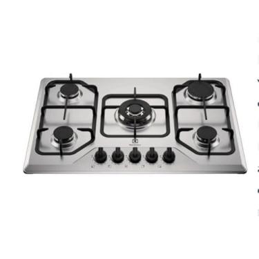 Imagem de Cooktop 5 Bocas Electrolux Gás Experience Inox Multi KE5XC