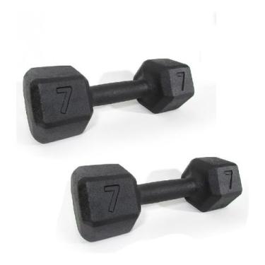 Imagem de Halter Sextavado Pintado 7Kg - HSP07 - GOHARDBR