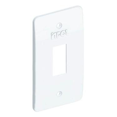 Imagem de Tampa Condulete PVC Branca 1 Polegada com 1 Tecla INPOL
