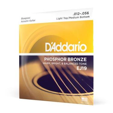 Imagem de Encordoamento Violão Aço 1256 D Addario Phosphor Bronze EJ19