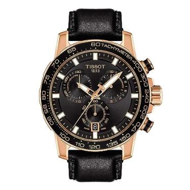 Imagem de Tissot Relógio masculino Supersport casual de aço inoxidável preto T1256173605100