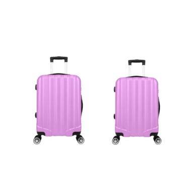 Imagem de Kit Mala de Viagem abs 2 peças Adventure e Action Fortt Rosa - MAB01-RA