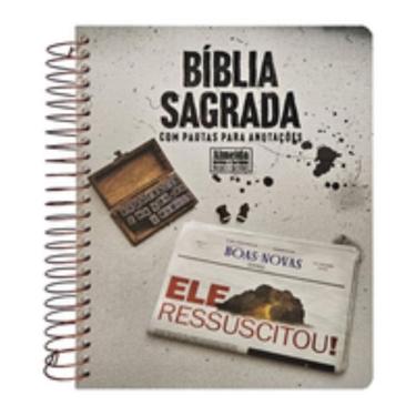 Imagem de Bíblia para anotações - ARC - com harpa - ressuscitou