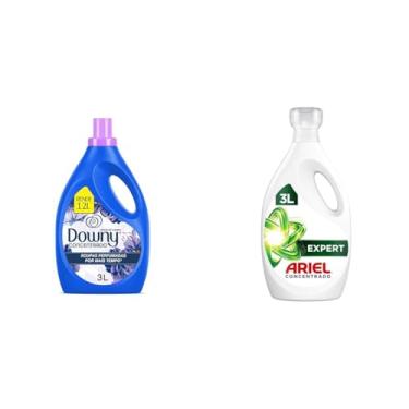 Imagem de Kit Downy Lírios do Campo Amaciante 3L + Ariel Sabão Líquido Concentrado 3L
