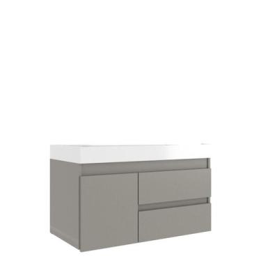 Imagem de Gabinete para Banheiro 79cm X 50cm Califórnia 80 - Belizze