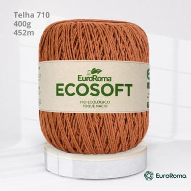 Imagem de Barbante Euroroma Ecosoft Nº 6 com 400g, 710 | TELHA