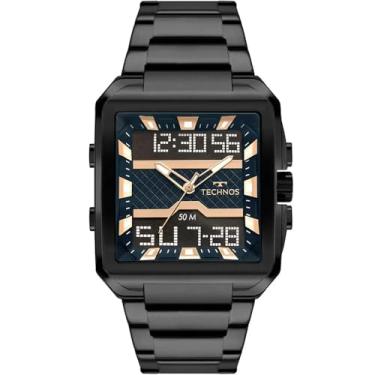 Imagem de Relógio TECHNOS masculino Digitech preto BJ3758AC/1A