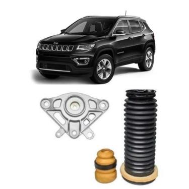Imagem de Kit Coxim Batente Amortecedor Traseiro Jeep Compass 16/... - Solupe Pa