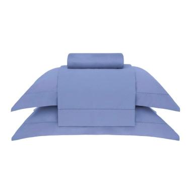 Imagem de Jogo Cama Casal Buddemeyer 300 Fios Bud Vision New Colors 2 Azul 081