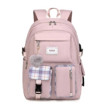 Imagem de Acmebon Mochila para laptop feminina espaçosa para meninas, Roxa, Large