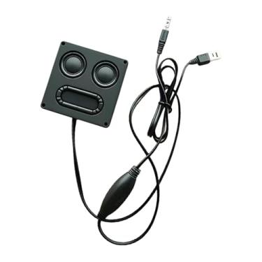 Imagem de Generic Mini alto-falante para computador, pequeno alto-falante com som surround, portátil, leve, USB, alto-falantes de mesa estéreo para chuveiro, área