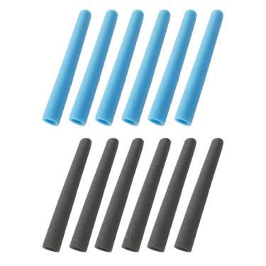 Imagem de simhoa 12 peças de mangas de espuma para trampolim, protetores de cano, capas protetoras para cama de salto, acessórios para trampolim infantil, Azul E Preto