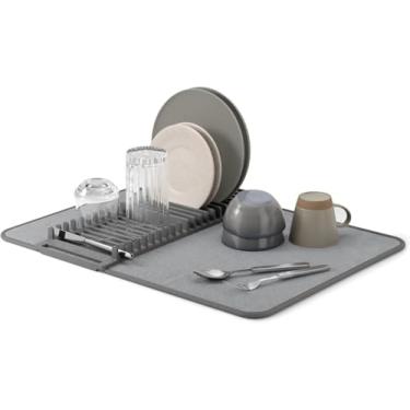 Imagem de Suporte Escorredor de Louças com Divisórias – Secagem Rápida e Higiênica | Compacto, Absorvente e Ideal para Pratos, Copos e Utensílios para cozinha