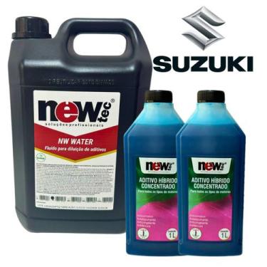 Imagem de Kit Aditivo Para Radiador Suzuki + Água Fosfatada - NEWTEC
