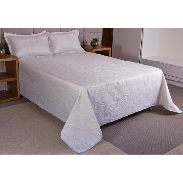 Imagem de Cobre Leito Colcha Prata Kit Montblanc Memory Casal Queen