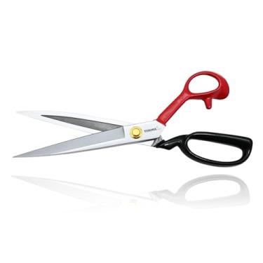 Imagem de TONMA Tesoura de tecido [feita no Japão] Tesoura de costura profissional de 30,5 cm para corte de tecido, tesoura de costura de aço inoxidável resistente comercial para artesanato de estofados de