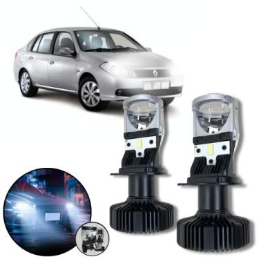 Imagem de Mini Projetor Elíptico Farol Baixo Alto H4 Renault Symbol - ShockLight