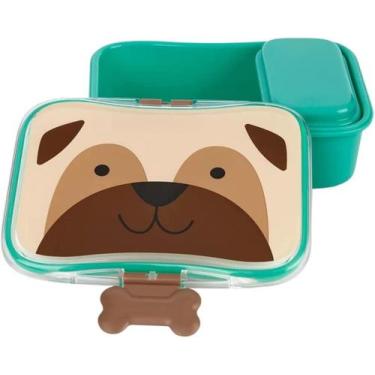 Imagem de Kit Lanche Zoo Marmita Escolar Infantil Skip Hop Lancheira, Pug