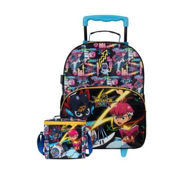 Imagem de Kit Escolar Mazica Anime Mochila Rodas + Lancheira - Dermiwil