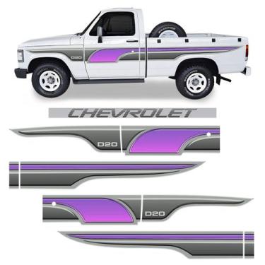 Imagem de Faixa P/ D20 89/96 Lilás Chevrolet Cabine Simples Genérico - SPORTINOX