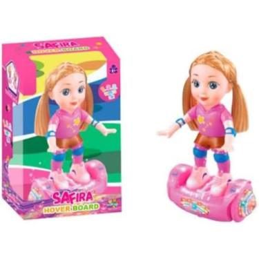 Imagem de Boneca Musical Bate e Volta – Brinquedo com Hoverboard Patim Roller, Luzes LED e Som