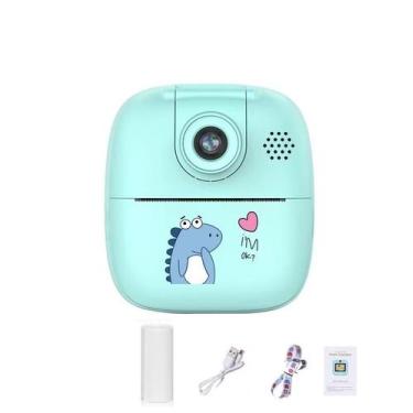 Imagem de Câmera Digital Infantil Desenho Animado Portátil Mini Com Impressora T