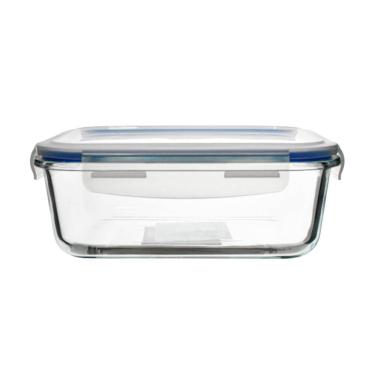 Imagem de Pote Hermético de Vidro com Travas Retangular 640ml - Vista Home