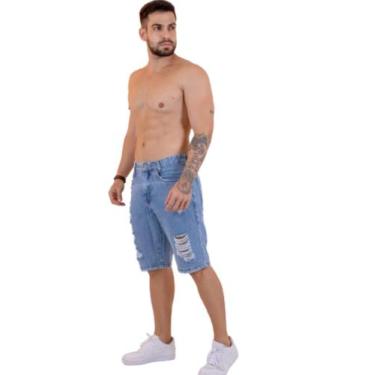 Imagem de Bermuda Masculina Jeans Destroyd - Amel jeans , 46