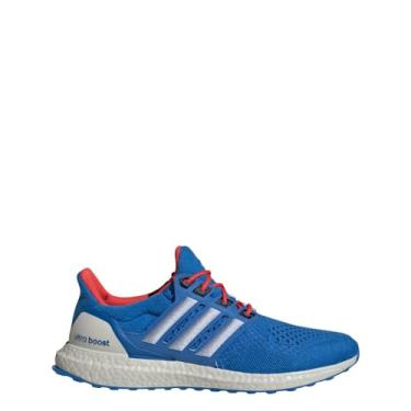 Imagem de adidas Ultraboost 1.0 Tênis masculino de corrida casual ID9678, Azul royal brilhante/azul amanhecer/vermelho brilhante, 39