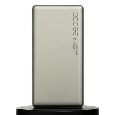Imagem de Carregador Portátil Universal Power Bank Carregamento Ultra Rápido 20000mAh Entrada Saída USB-A 22,5W Tipo-C 20W Led Indicador de Bateria Design Leve Compatível com IOS e Android Cor Crômio
