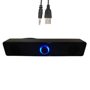 Imagem de Caixa de Som PC TV Celular P2 e USB Plug & Play Design Compacto