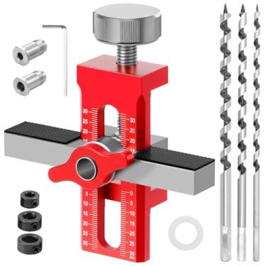Imagem de Gabarito de montagem de porta ajustável - ferramenta de instalação de gabinete de liga de alumínio para alinhamento preciso de porta e perfuração de dobradiça