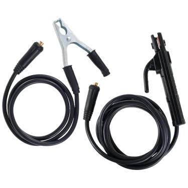 Imagem de Alicate de suporte de eletrodo de soldagem com cabo de cobre MMA/ARC braçadeira de solda com cabo haste de soldagem estável ferramenta de fixação braçadeira de alicate de soldagem para máquina de