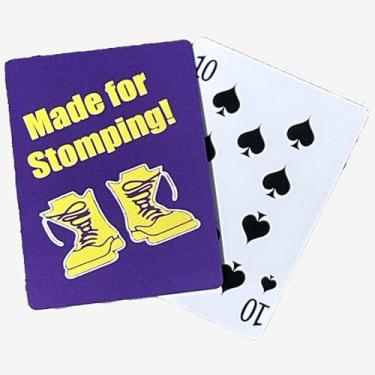 Imagem de Fraternity Gift – Black and Gold Game Cards Keepsake for Brothers, Crossing Gifts, Founders Day, Greek Life, Initiation, Graduation, Decorations (Omega-Boots)