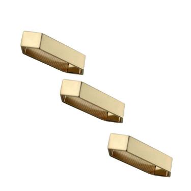 Imagem de Kit 3 Puxador Moveis Elemento M 48Mm Dourado Matte Fosco Zen