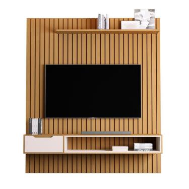 Imagem de Home Painel Ripado Tucumã 1.8 com 1 Gaveta P/ TV até 65` Pol